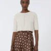 Bolero em fio de algodão, branco Bolero em fio de algodão, branco