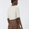 Bolero em fio de algodão, branco Bolero em fio de algodão, branco