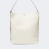 – bolsa de couro Archetipo média, branca – bolsa de couro Archetipo média, branca
