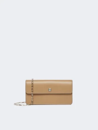 Bolsa de telemóvel em pele, cor lama
