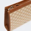 Bolsa extra pequena em jacquard de algodão, castanho avelã Bolsa extra pequena em jacquard de algodão, castanho avelã