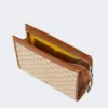 Bolsa extra pequena em jacquard de algodão, castanho avelã Bolsa extra pequena em jacquard de algodão, castanho avelã