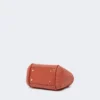 Bolsa marinha extra-pequena com padrão de vime em ráfia, terracota Bolsa marinha extra-pequena com padrão de vime em ráfia, terracota
