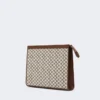 Bolsa média em jacquard de algodão, preta Bolsa média em jacquard de algodão, preta
