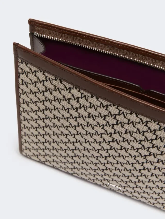 Bolsa média em jacquard de algodão, preta Bolsa média em jacquard de algodão, preta