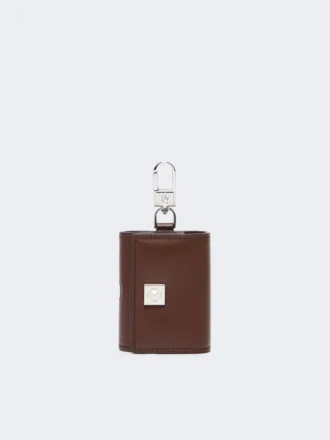 Bolsa para auscultadores em pele, cor cacau