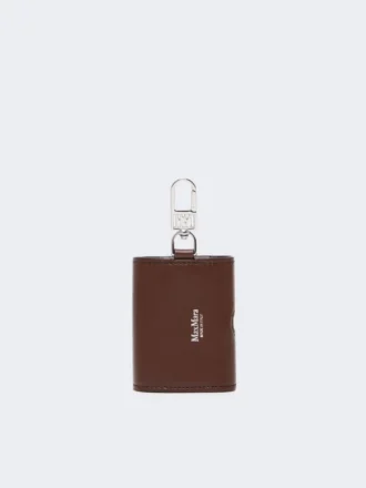 Bolsa para auscultadores em pele, cor cacau