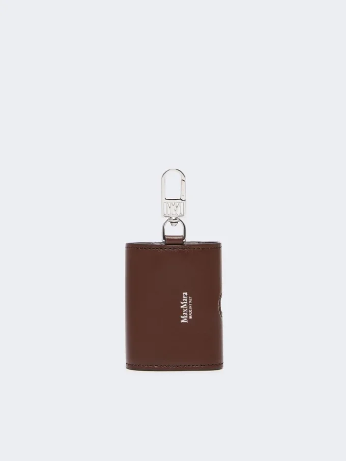 Bolsa para auscultadores em pele, cor cacau