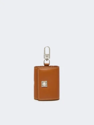Bolsa para auscultadores em pele, cor ferrugem