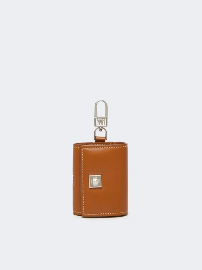 Bolsa para auscultadores em pele, cor ferrugem Bolsa para auscultadores em pele, cor ferrugem