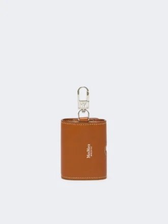 Bolsa para auscultadores em pele, cor ferrugem