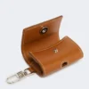 Bolsa para auscultadores em pele, cor ferrugem Bolsa para auscultadores em pele, cor ferrugem