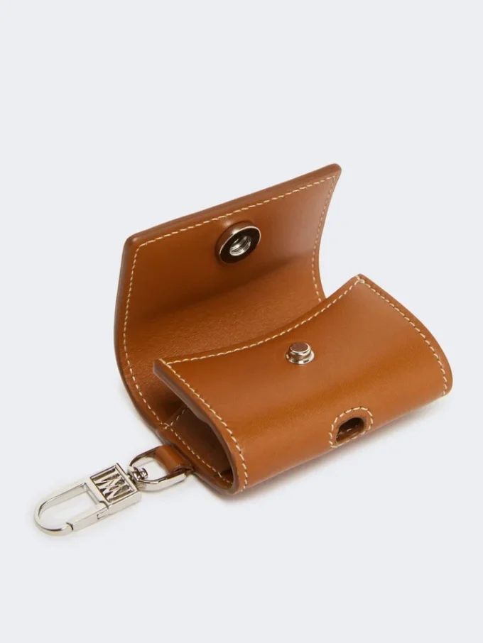 Bolsa para auscultadores em pele, cor ferrugem Bolsa para auscultadores em pele, cor ferrugem