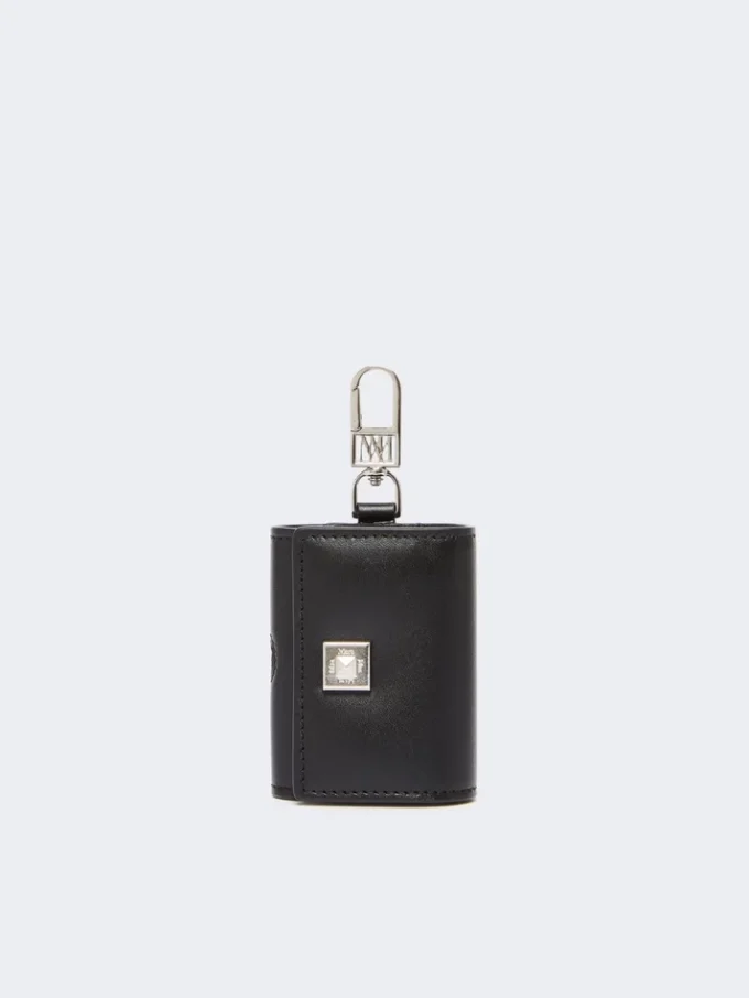 Bolsa para auscultadores em pele, preta Bolsa para auscultadores em pele, preta