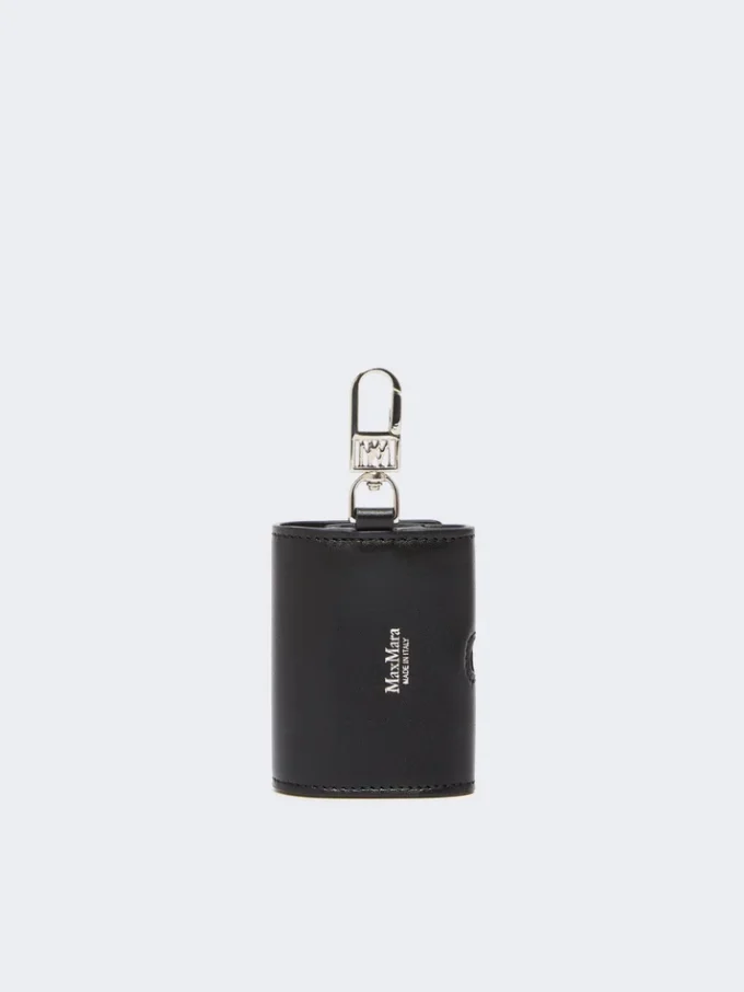 Bolsa para auscultadores em pele, preta Bolsa para auscultadores em pele, preta