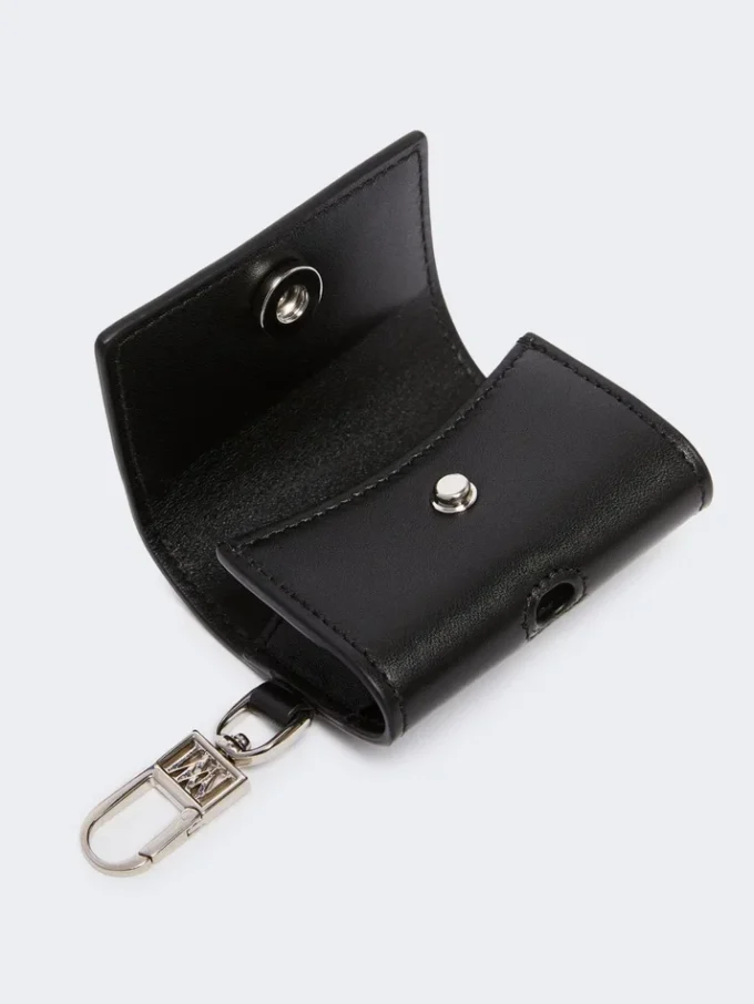 Bolsa para auscultadores em pele, preta Bolsa para auscultadores em pele, preta