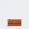 Bolsa para telemóvel em pele, castanho âmbar