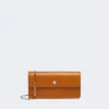 Bolsa para telemóvel em pele, cor ferrugem Bolsa para telemóvel em pele, cor ferrugem