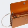 Bolsa para telemóvel em pele, cor ferrugem Bolsa para telemóvel em pele, cor ferrugem