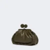Bolsa Pasticcino média em pele napa, cor cáqui Bolsa Pasticcino média em pele napa, cor cáqui