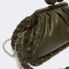 Bolsa Pasticcino média em pele napa, cor cáqui Bolsa Pasticcino média em pele napa, cor cáqui