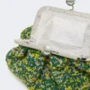 Bolsa Pasticcino pequena em bouclé de lã, verde Bolsa Pasticcino pequena em bouclé de lã, verde