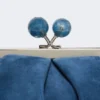 Bolsa Pasticcino pequena em camurça, azul-centáurea Bolsa Pasticcino pequena em camurça, azul-centáurea
