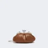 Bolsa Pasticcino pequena em pele de carneiro, cor tabaco Bolsa Pasticcino pequena em pele de carneiro, cor tabaco