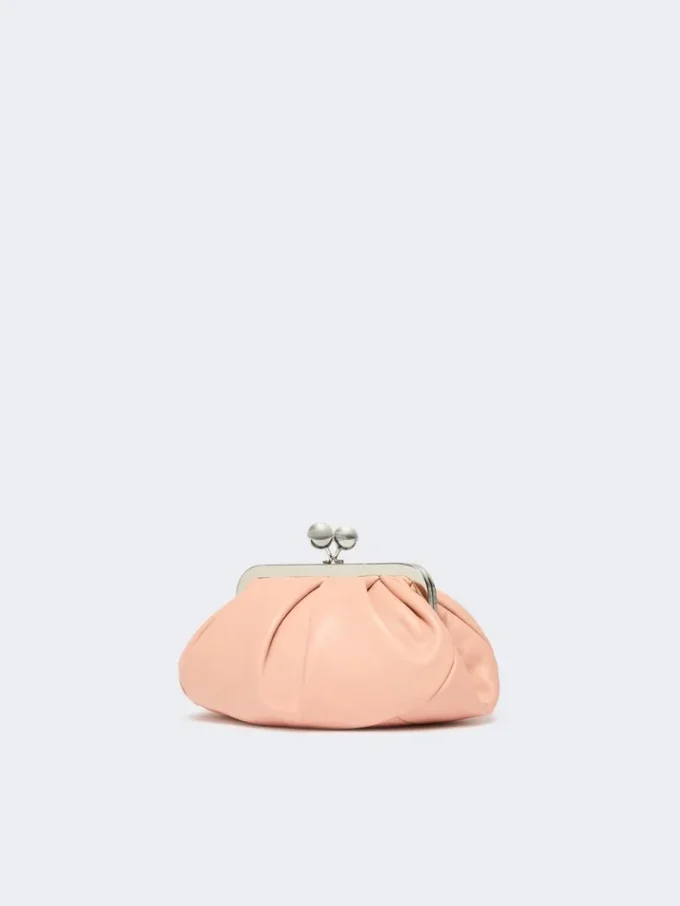 Bolsa Pasticcino pequena em pele de carneiro, rosa antigo Bolsa Pasticcino pequena em pele de carneiro, rosa antigo