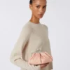 Bolsa Pasticcino pequena em pele de carneiro, rosa antigo Bolsa Pasticcino pequena em pele de carneiro, rosa antigo