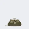 Bolsa Pasticcino pequena em pele de carneiro, verde escuro Bolsa Pasticcino pequena em pele de carneiro, verde escuro