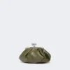 Bolsa Pasticcino pequena em pele de carneiro, verde escuro Bolsa Pasticcino pequena em pele de carneiro, verde escuro