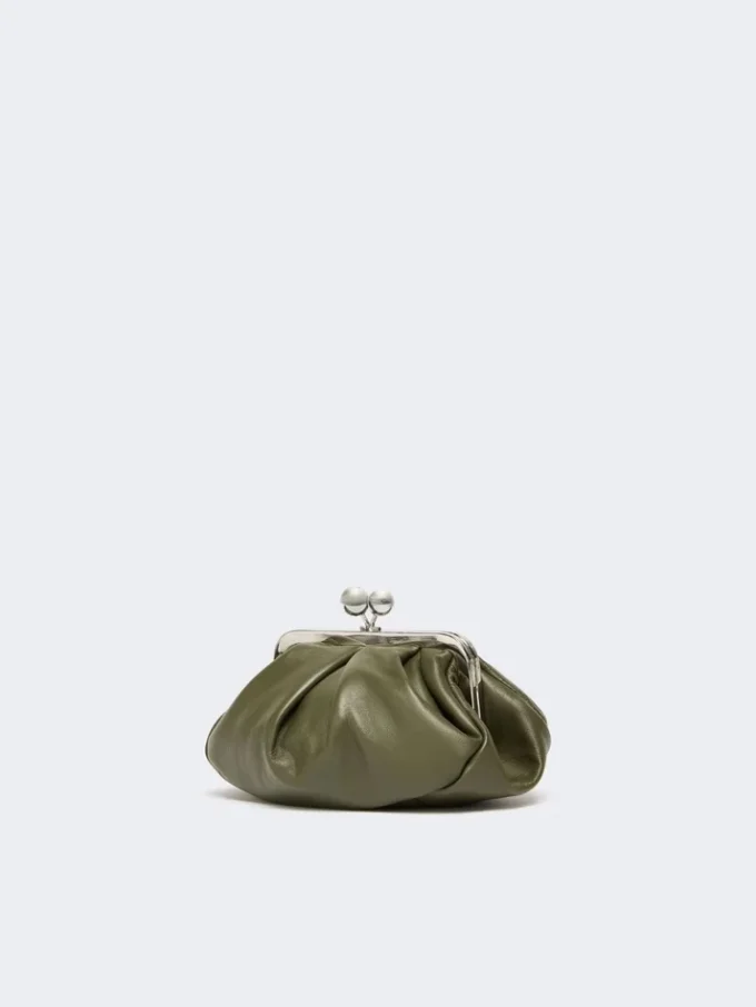 Bolsa Pasticcino pequena em pele de carneiro, verde escuro Bolsa Pasticcino pequena em pele de carneiro, verde escuro