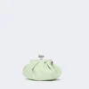 Bolsa Pasticcino pequena em pele de carneiro, verde pastel Bolsa Pasticcino pequena em pele de carneiro, verde pastel