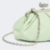 Bolsa Pasticcino pequena em pele de carneiro, verde pastel Bolsa Pasticcino pequena em pele de carneiro, verde pastel