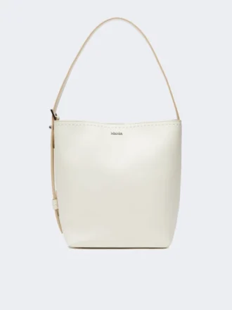 Bolsa pequena de couro Archetipo, branca