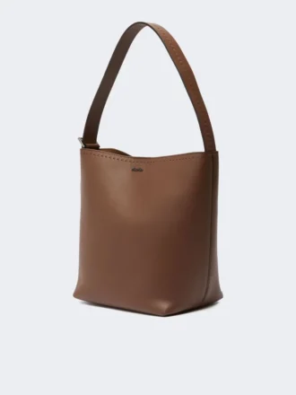 Bolsa pequena de couro Archetipo, castanha