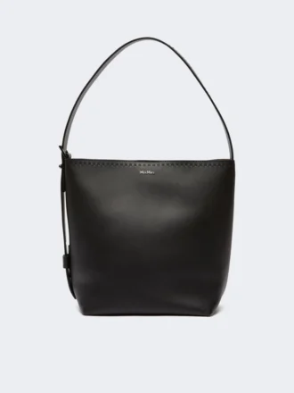 Bolsa pequena de couro Archetipo, preta