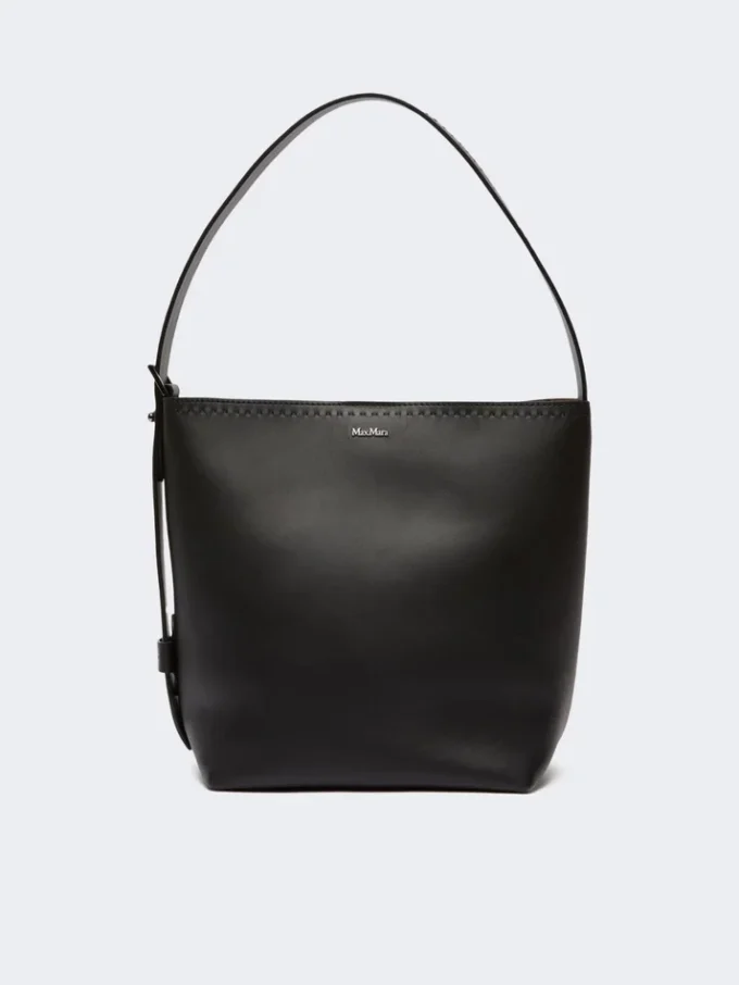 Bolsa pequena de couro Archetipo, preta Bolsa pequena de couro Archetipo, preta