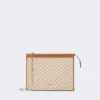 Bolsa pequena em jacquard de algodão, castanho avelã Bolsa pequena em jacquard de algodão, castanho avelã