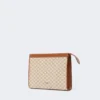 Bolsa pequena em jacquard de algodão, castanho avelã Bolsa pequena em jacquard de algodão, castanho avelã