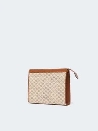 Bolsa pequena em jacquard de algodão, castanho avelã Bolsa pequena em jacquard de algodão, castanho avelã