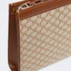 Bolsa pequena em jacquard de algodão, castanho avelã Bolsa pequena em jacquard de algodão, castanho avelã