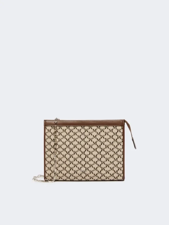 Bolsa pequena em jacquard de algodão, preta Bolsa pequena em jacquard de algodão, preta