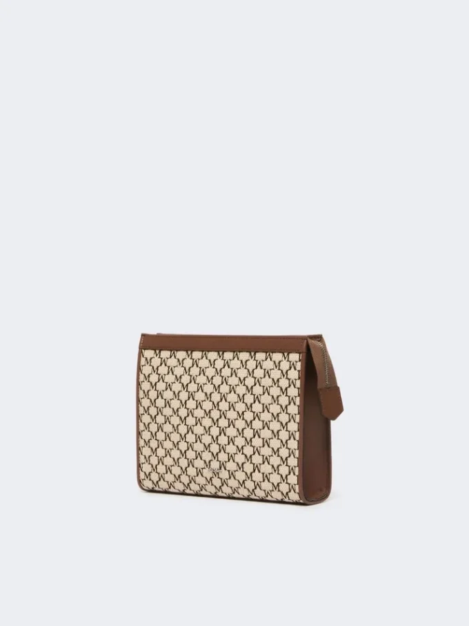 Bolsa pequena em jacquard de algodão, preta Bolsa pequena em jacquard de algodão, preta