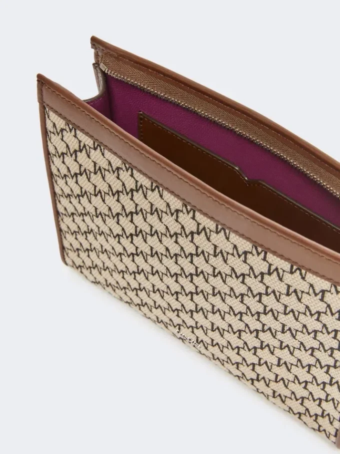 Bolsa pequena em jacquard de algodão, preta Bolsa pequena em jacquard de algodão, preta