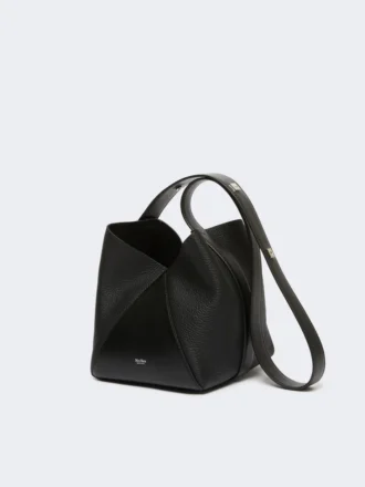 Bolsa tipo balde pequena, preta