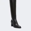 Botas de couro, pretas Botas de couro, pretas