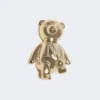 Broche de Teddy Bear em metal, branco Broche de Teddy Bear em metal, branco