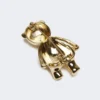 Broche de Teddy Bear em metal, branco Broche de Teddy Bear em metal, branco